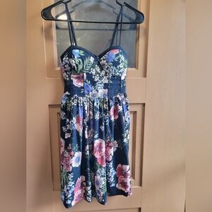 Band of Gypsies Black Floral Dress